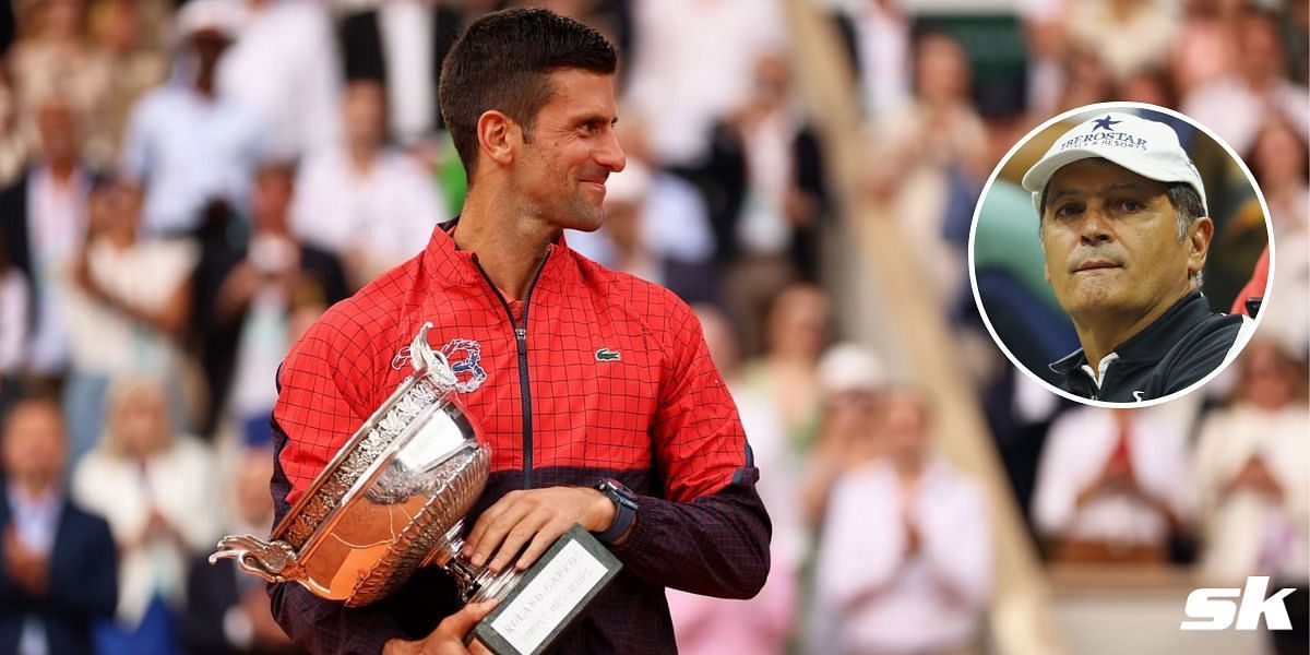 Novak Djokovic was congratulated by Rafael Nadal