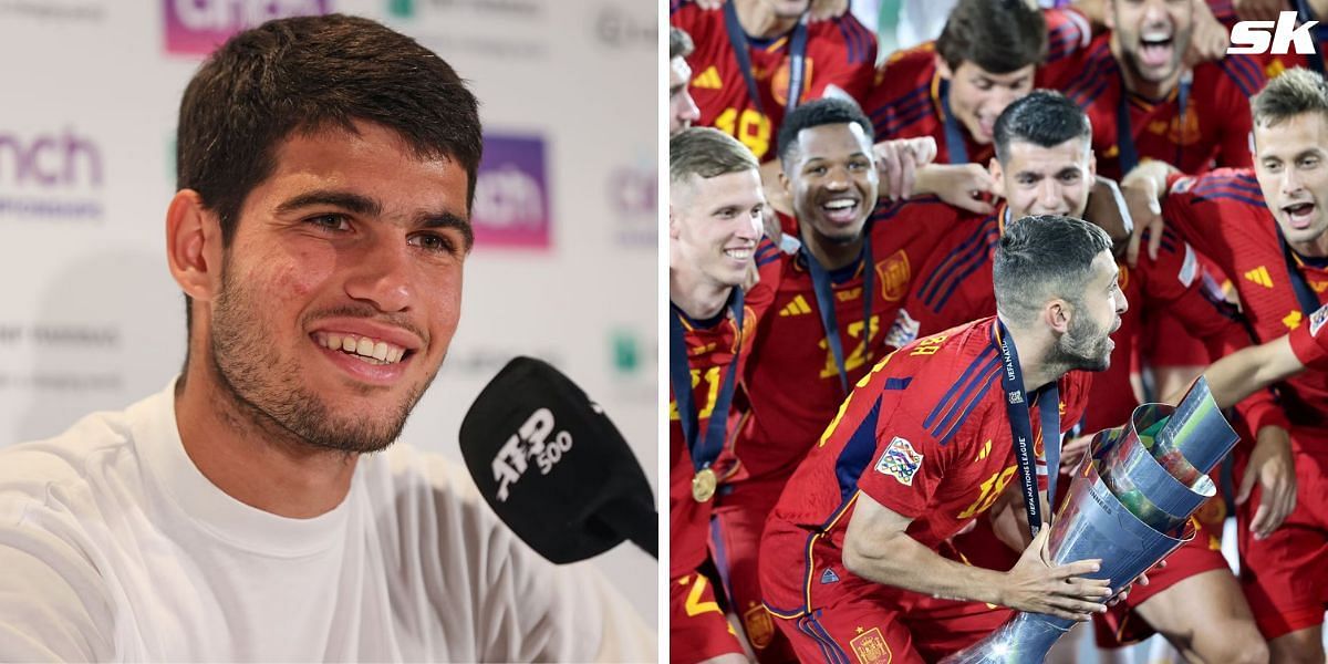 Carlos Alcaraz congratulates Spain's national football team on UEFA