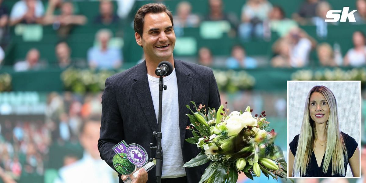 Roger Federer and Maribel Nadal (Inset)