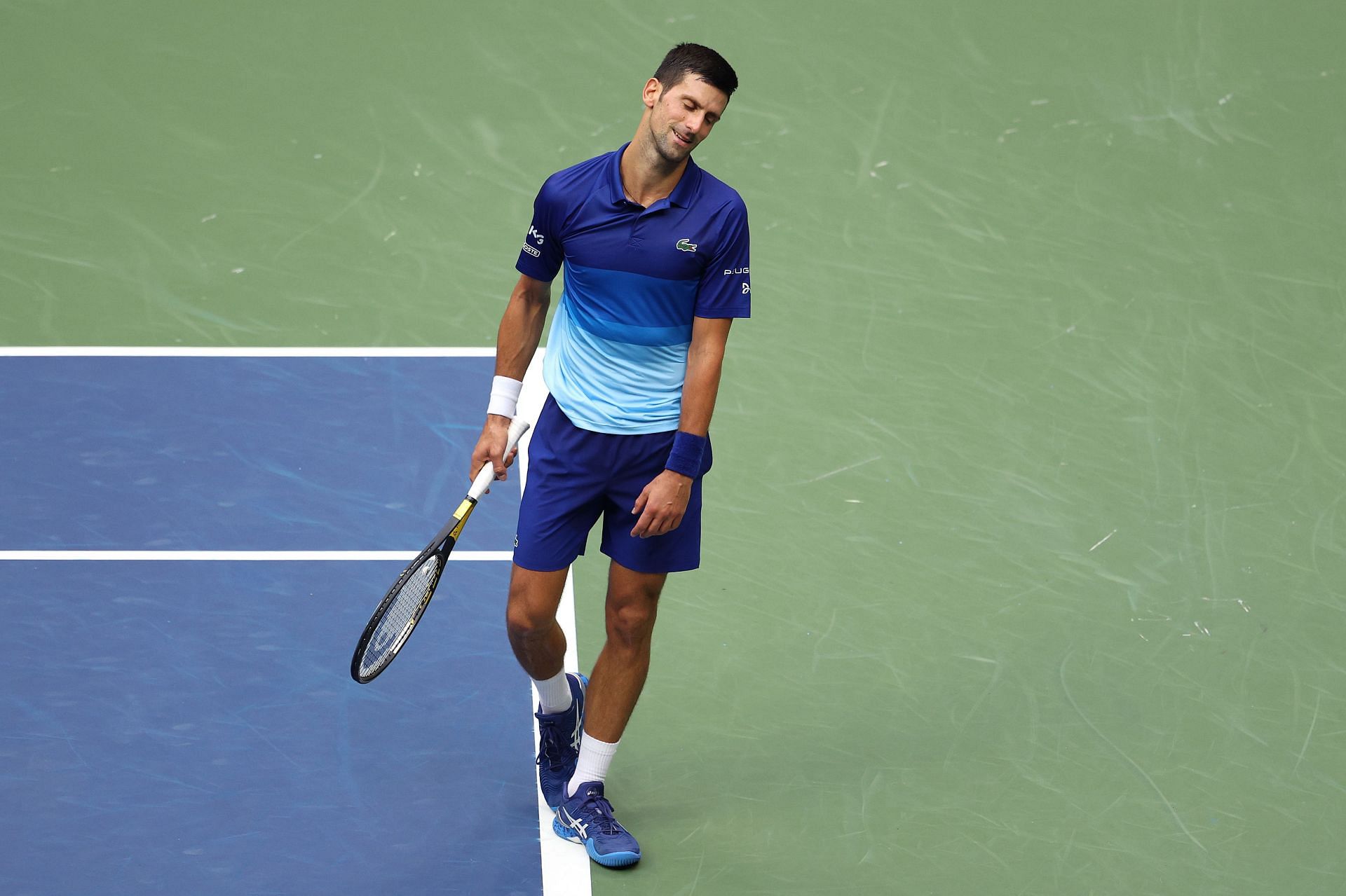Novak Djokovic lost the 2021 US Open final in straight sets.