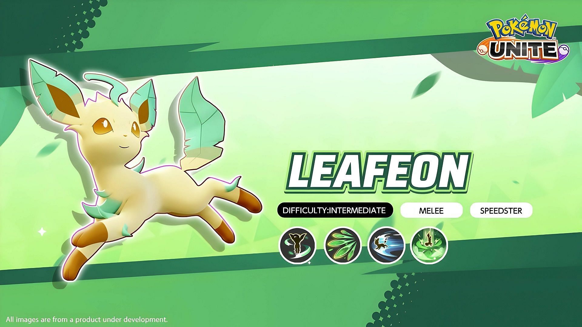 Leafeon springs into Pokemon Unite on June 8, 2023 (Image via The Pokemon Company)
