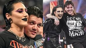 "Happy Papi’s Day" - Rhea Ripley shares edited photo of her and Dominik Mysterio holding kids on Father's Day
