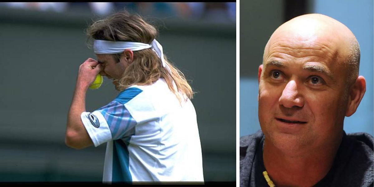 Andre Agassi suffered a first-round exit at the 1987 Wimbledon Championships