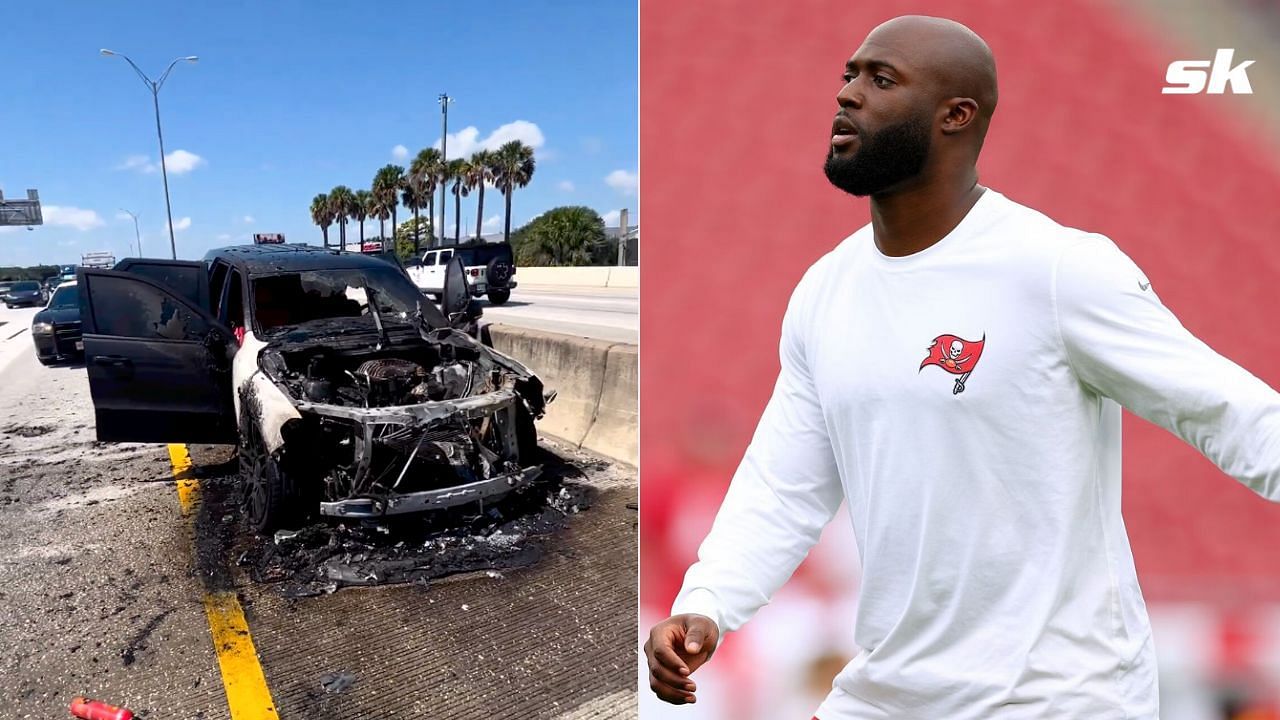 NFL RB Leonard Fournette escapes serious injury after car catches fire on  the road 