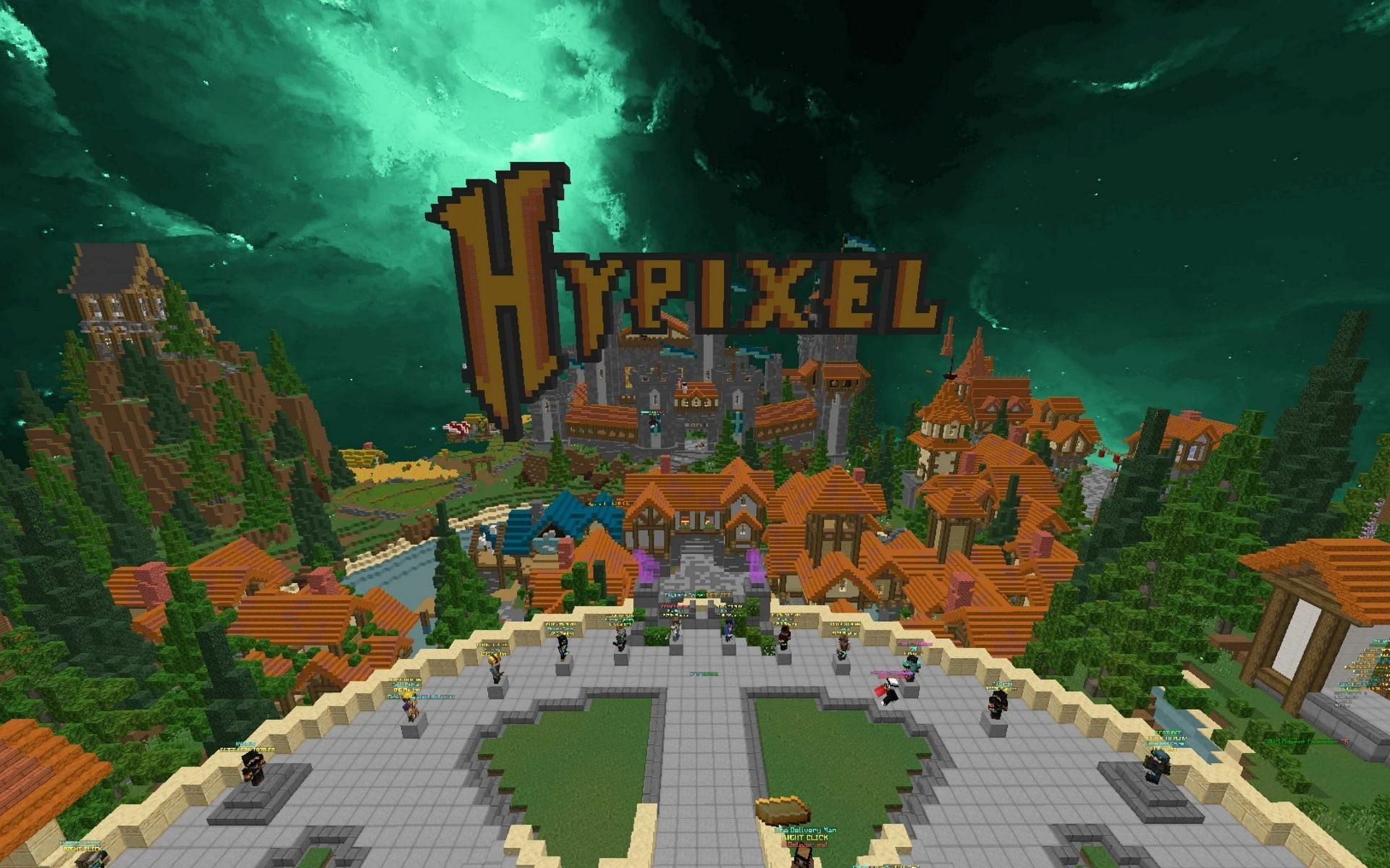 Hypixel is one of the biggest Minecraft servers (Image via Mojang)