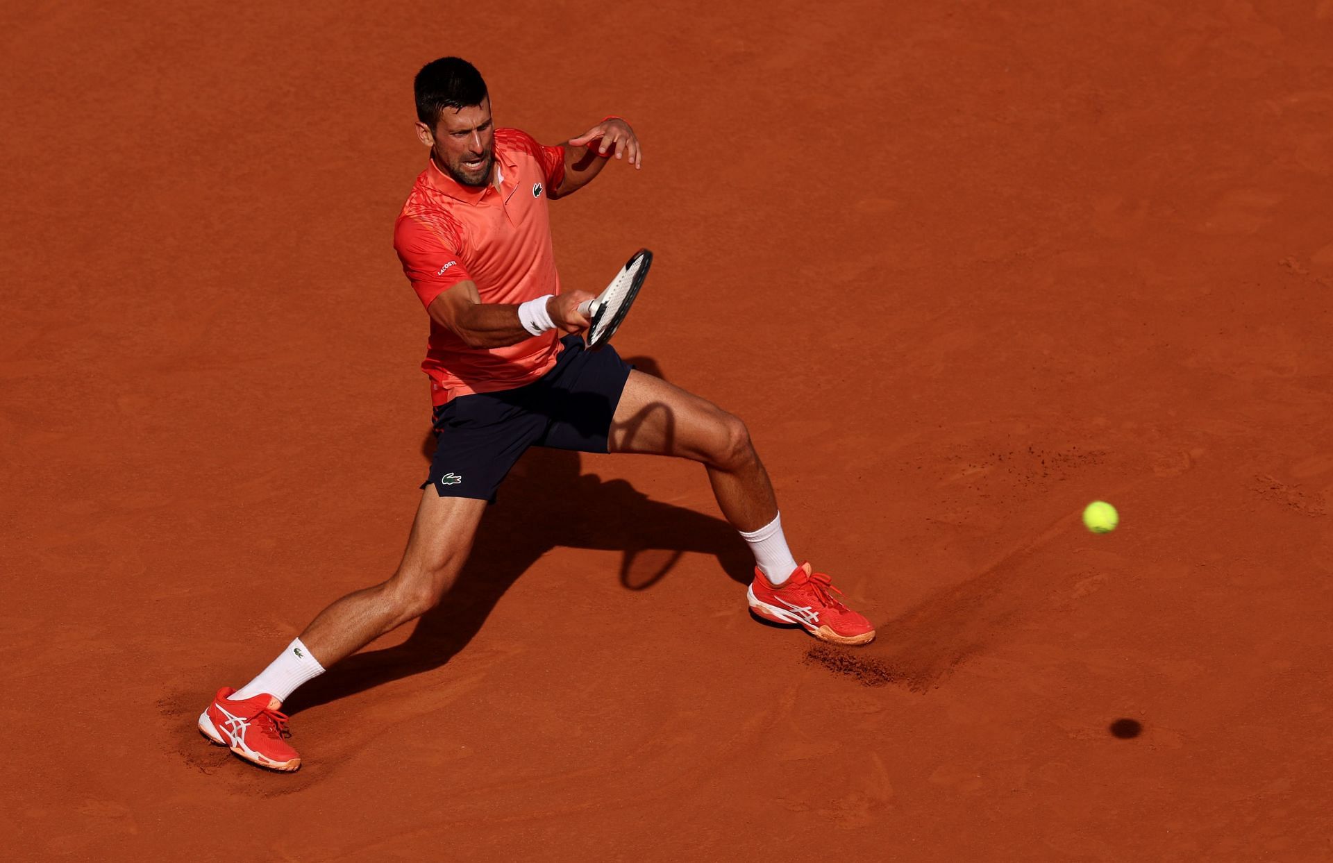 Novak Djokovic at the 2023 French Open