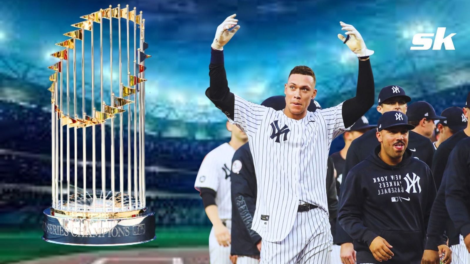 Aaron Judge of the New York Yankees celebrates