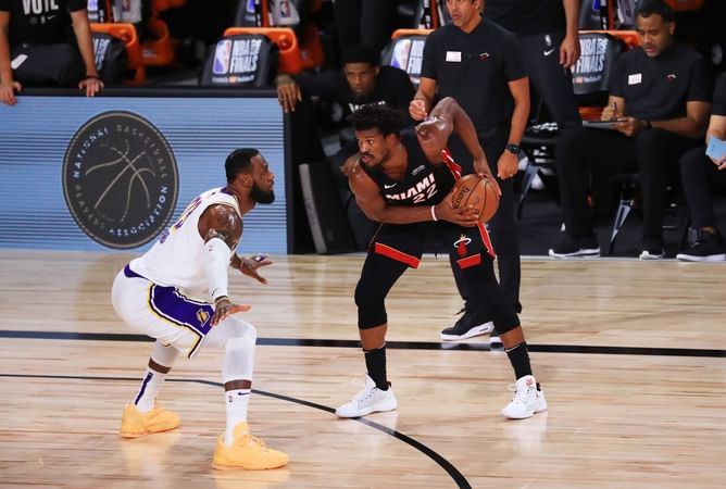 When LeBron James and Jimmy Butler threw haymakers at each other in Game 5 of the NBA 2020 Finals