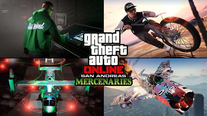 All GTA Online San Andreas Mercenaries Bonuses Event rewards (June 22 - July 12)