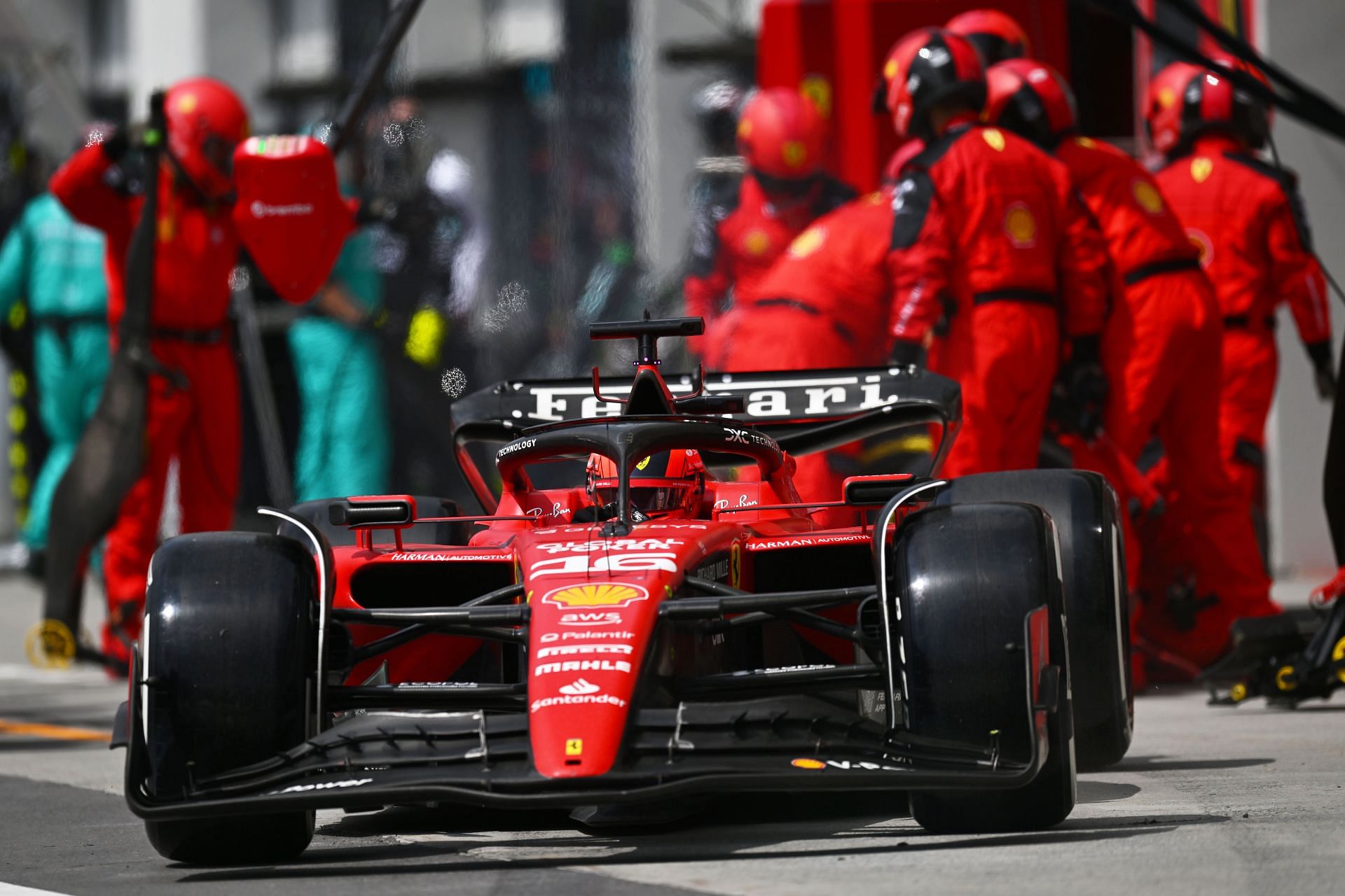 Charles Leclerc during the 2023 Canadian Grand Prix (Photo by Dan Mullan/Getty Images)