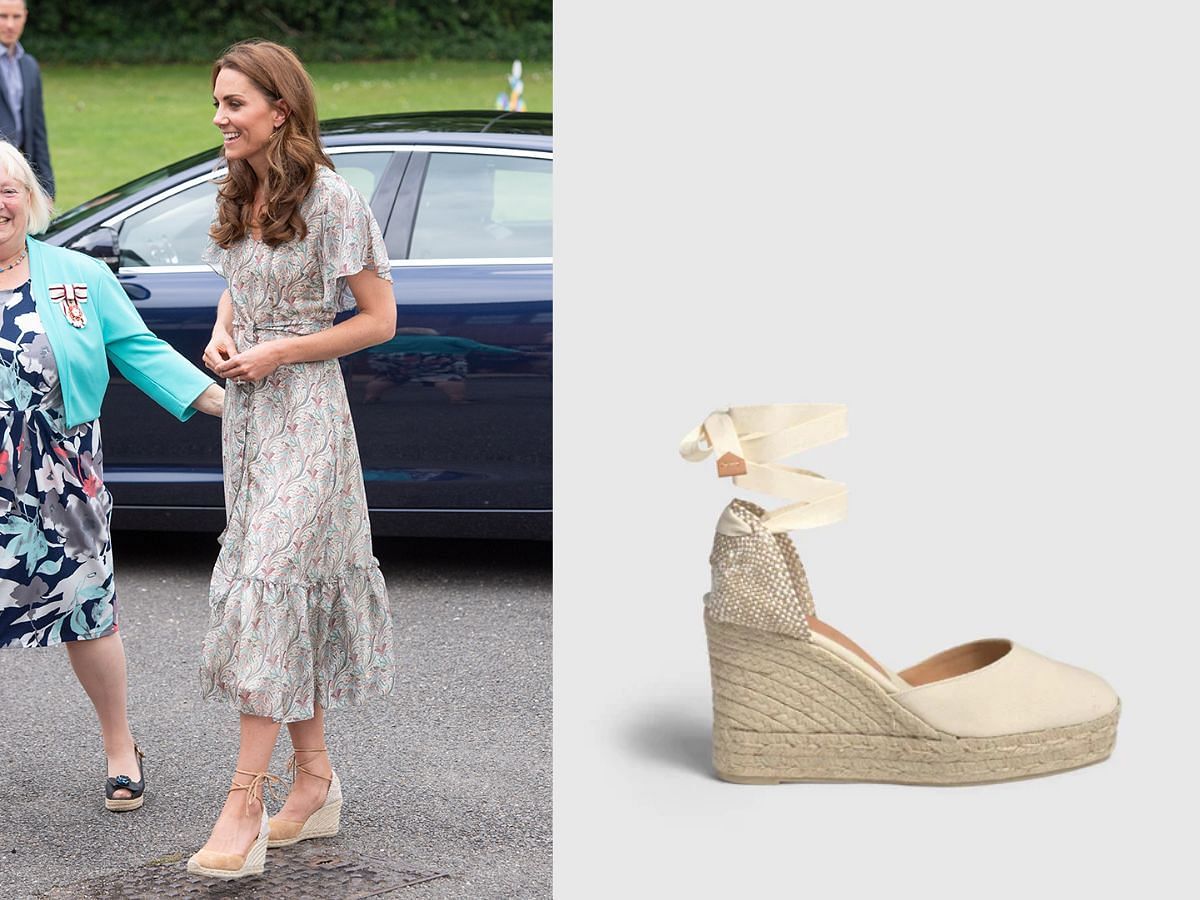 Catherine, Princess of Wales in Castaner Wedge Shoe (Image via FN/Castaner)