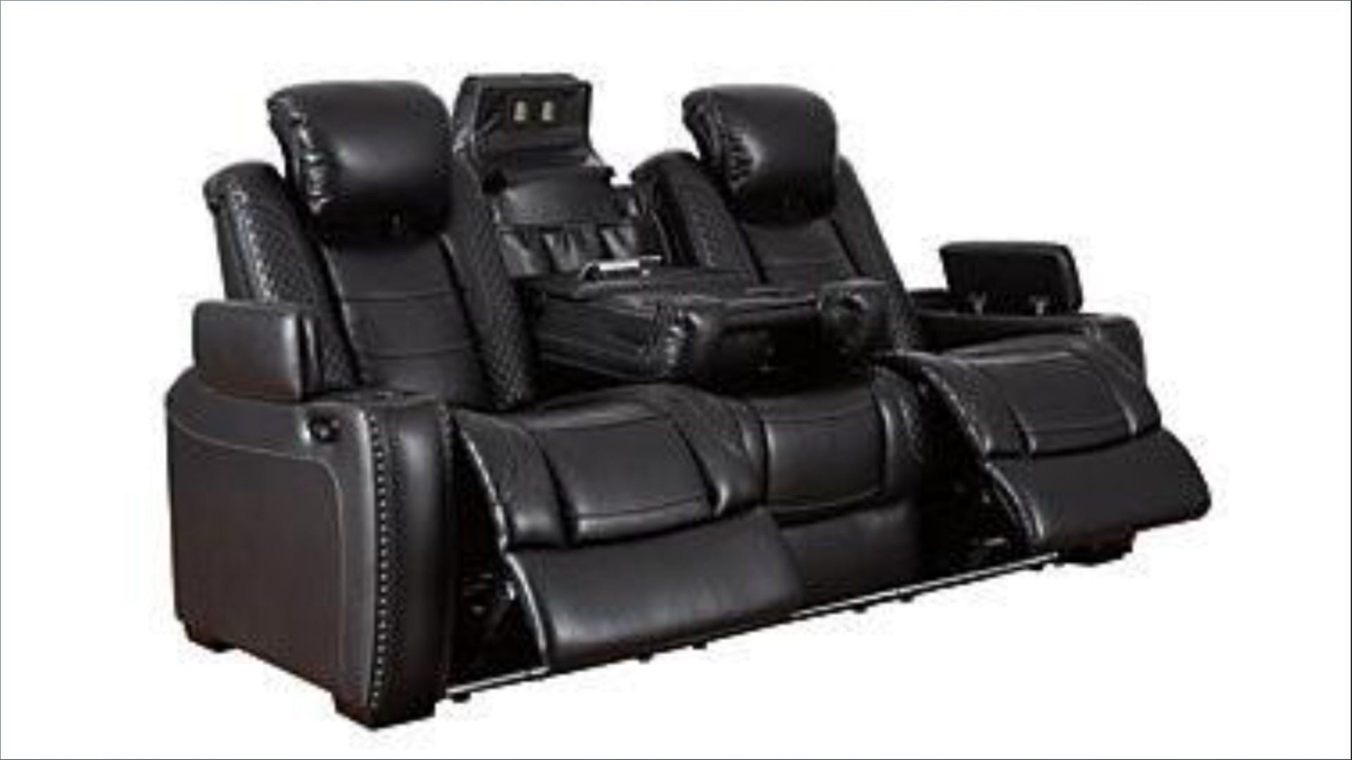 The recalled Party Time Power Recliners sold in black can pose a fire risk (Image via CPSC)