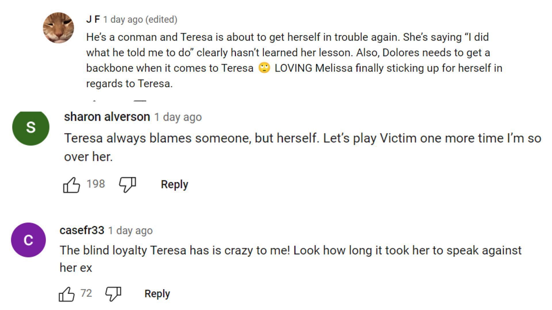 RHONJ slam Teresa for following Louie (Image via Twitter)