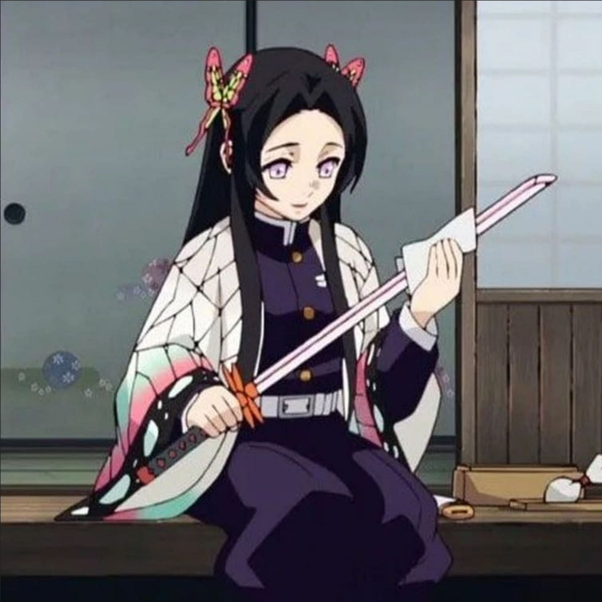 Kanae Kocho and her sword (Image via Ufotable)