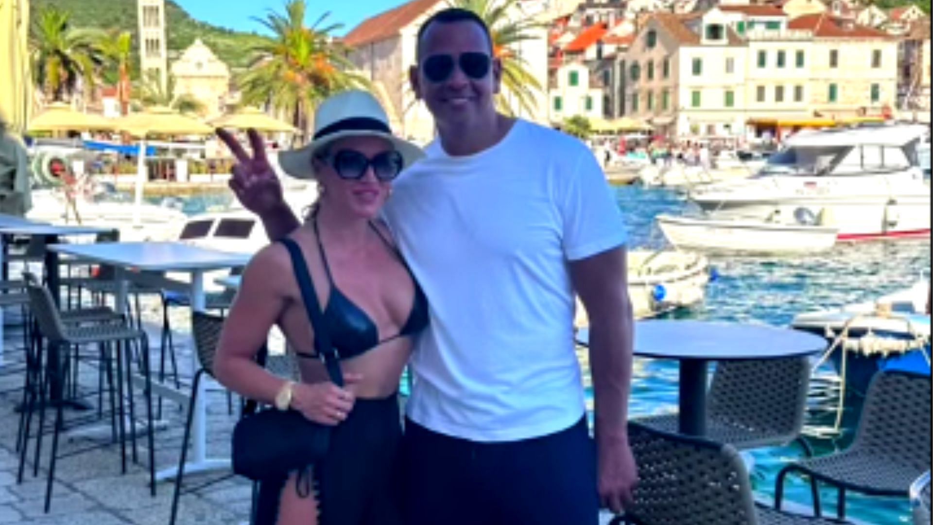 Alex Rodriguez with Jaclyn Cordeiro in Croatia.