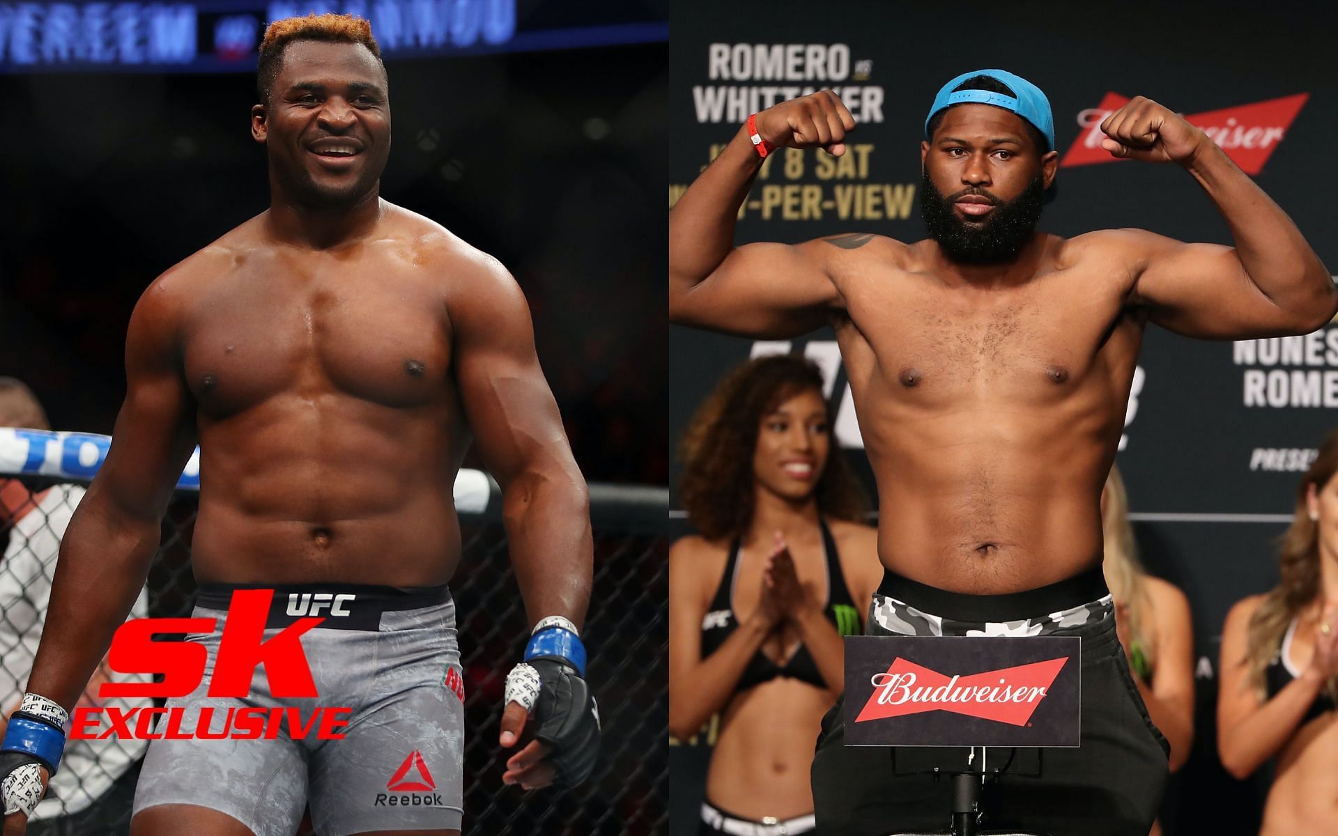 Francis Ngannou (left) and Curtis Blaydes (right) [Image credits: Getty Images] 