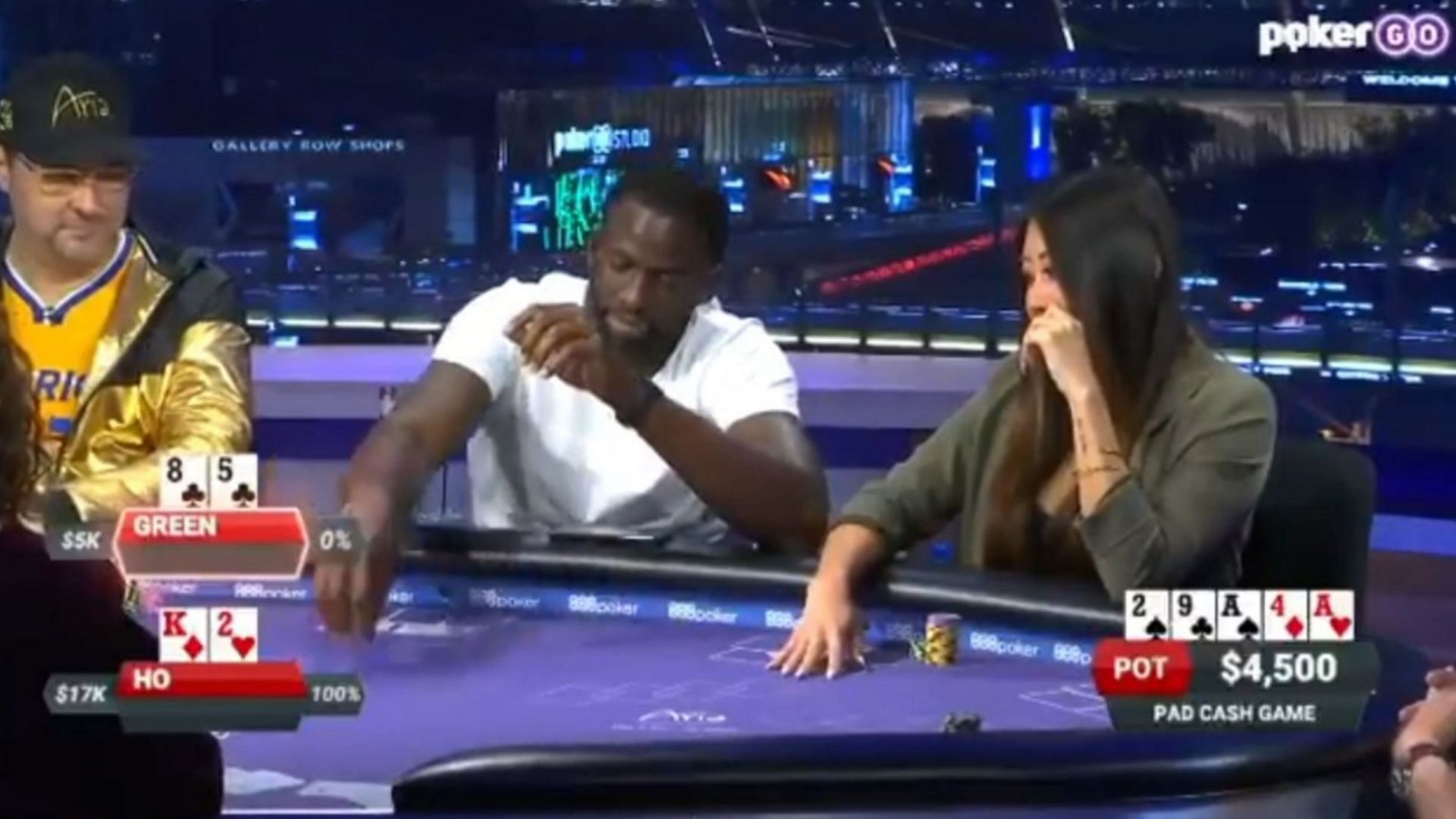 Draymond Green playing poker in 2019. (Photo: The Warriors Talk/Twitter)