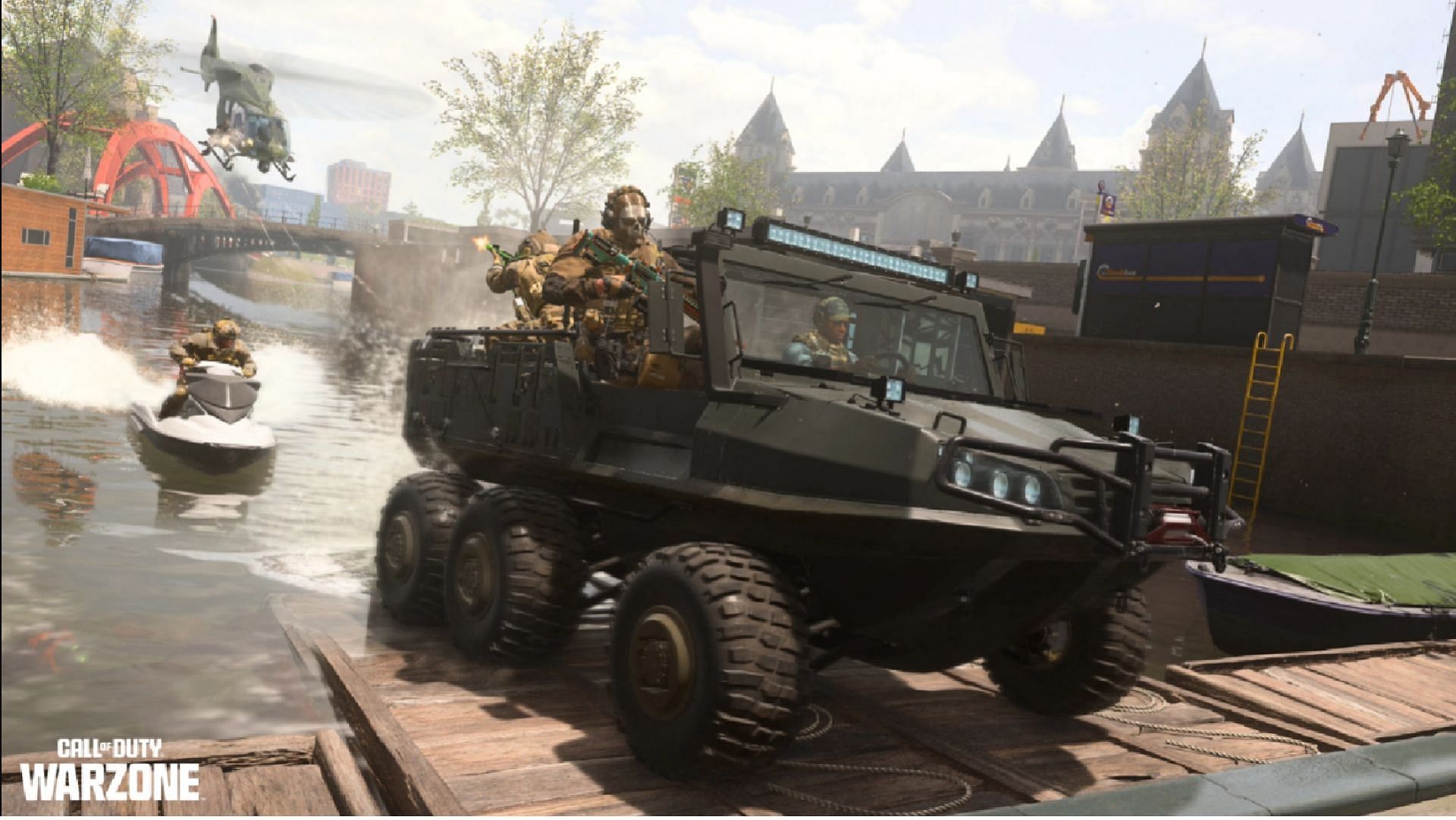 On land, and in the sea: Amphibious vehicles in Call of Duty Warzone 2.0 (Image via Activision)