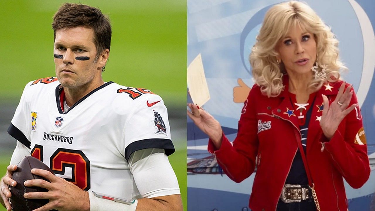 JaneFonda wanted to *ahem* tackle @Tom Brady on the set of their