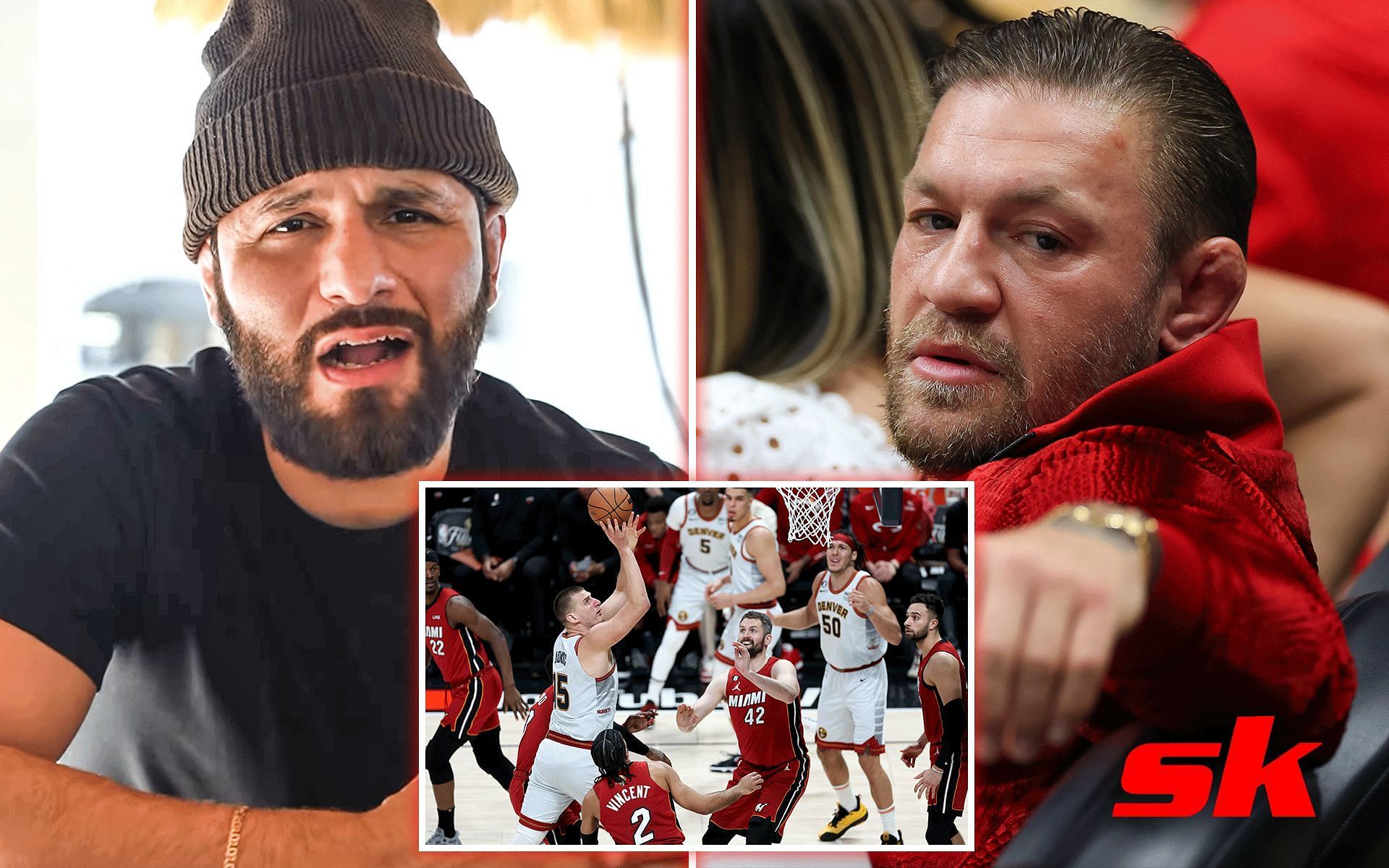 Jorge Masvidal lashes out at Conor McGregor after Miami Heat vs. Denver Nuggets NBA Finals [Image courtesy: Getty, @gamebredfighter on Instagram]