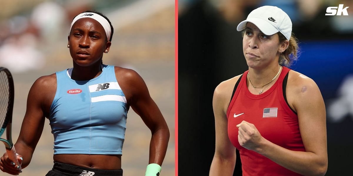 Coco Gauff (L) and Madison Keys