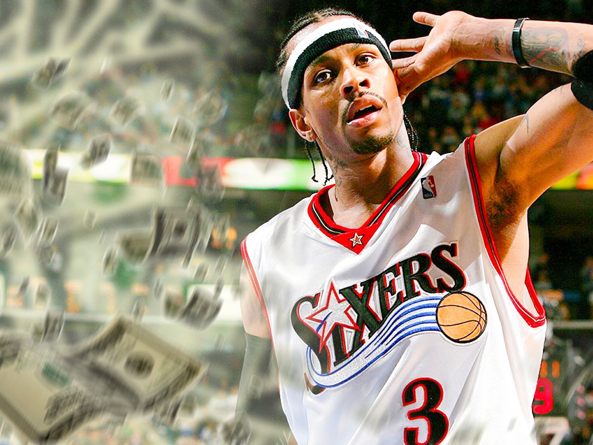 The story of Allen Iverson spending his NBA earnings, and how Reebok has helped him