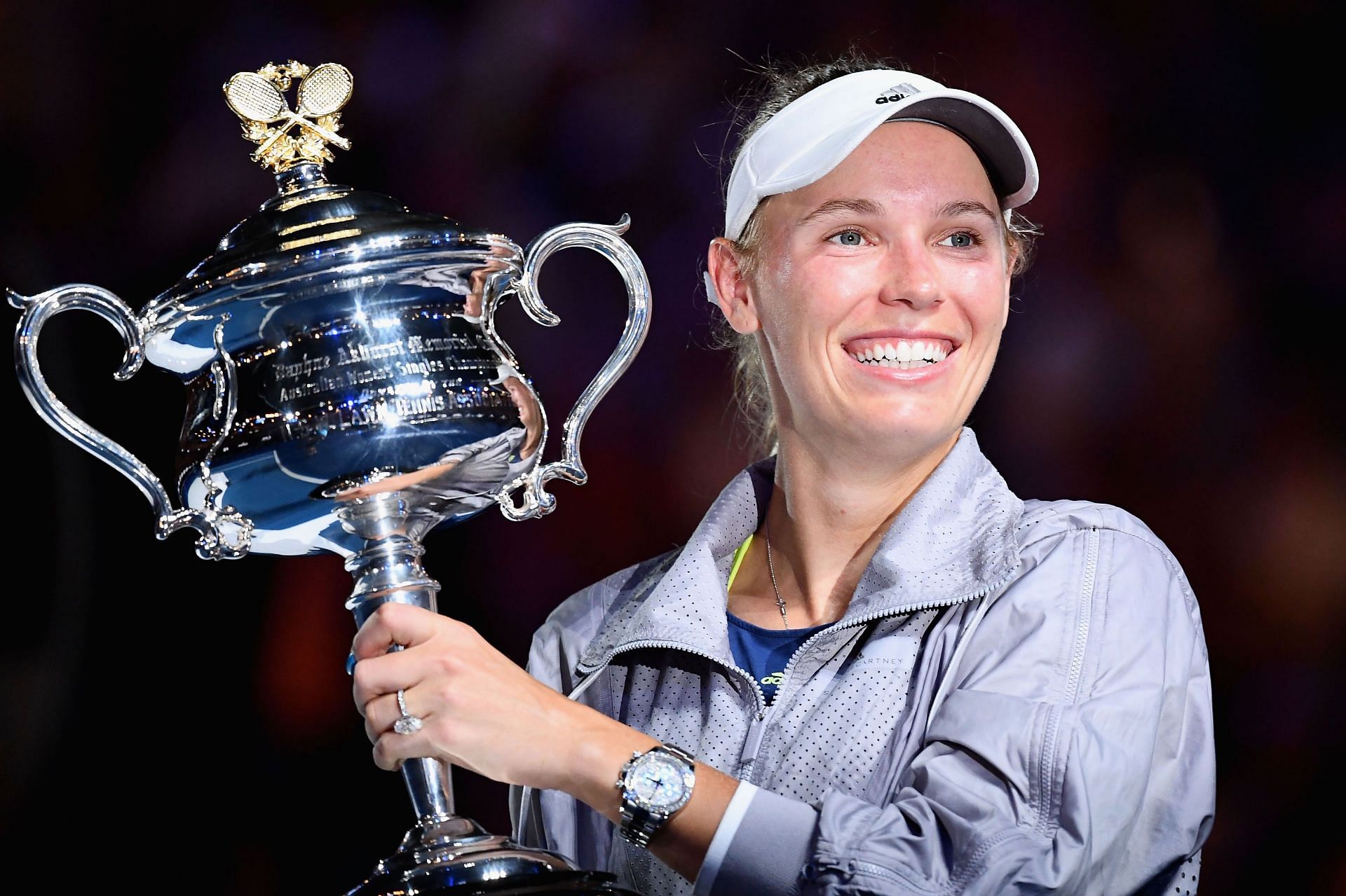 Caroline Wozniacki at the 2018 Australian Open.