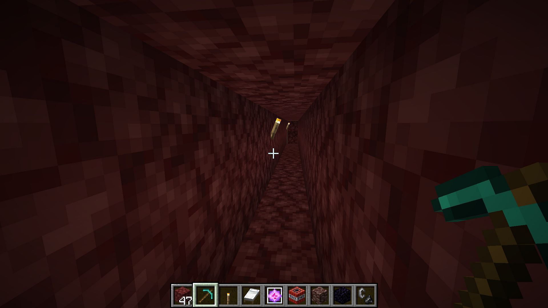 Branch mining covers a larger area and increases the chances of finding ancient Debris in Minecraft (Image via Mojang)