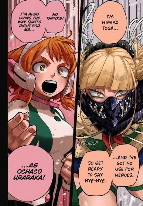 My Hero Academia Chapter Spoilers And Raw Scans Himiko Toga Vs Ochako Uraraka Reaches Its