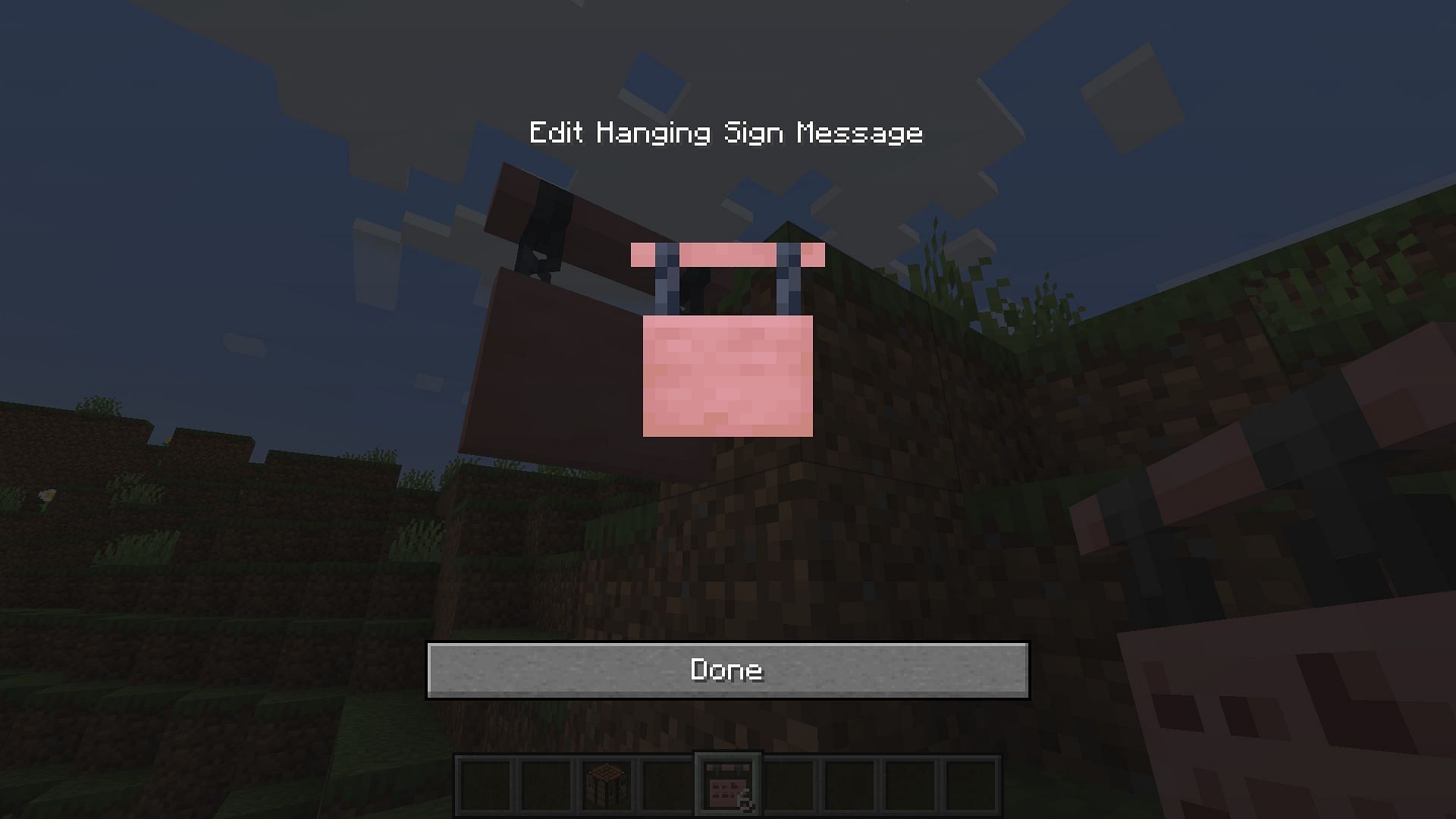 Signs can now be edited even after they are placed in Minecraft 1.20 update (Image via Mojang)