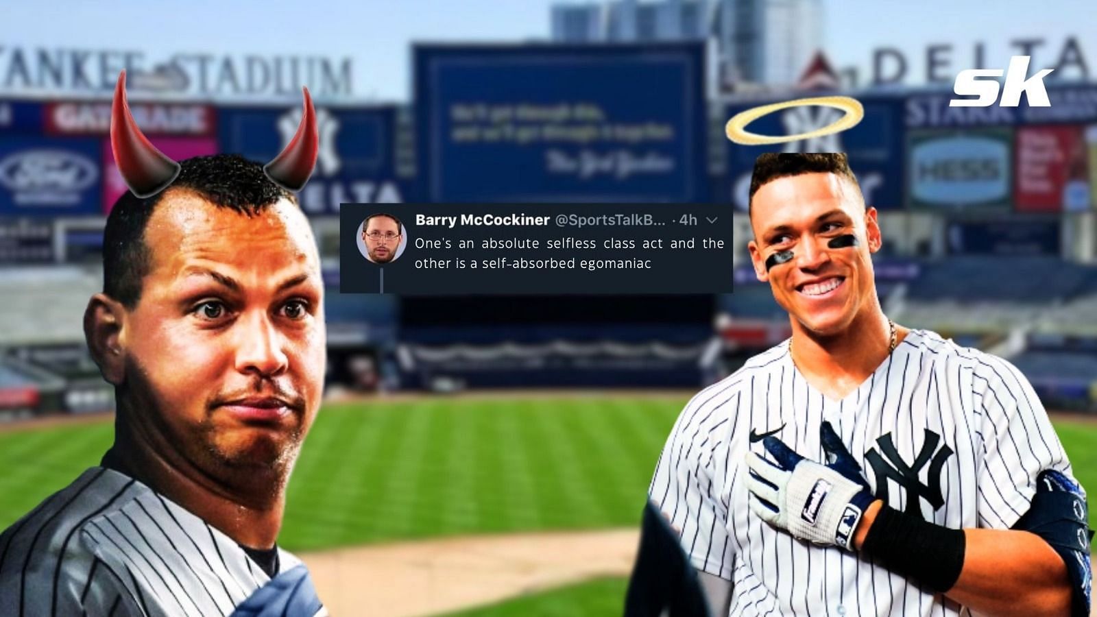 Alex Rodriguez and Aaron Judge