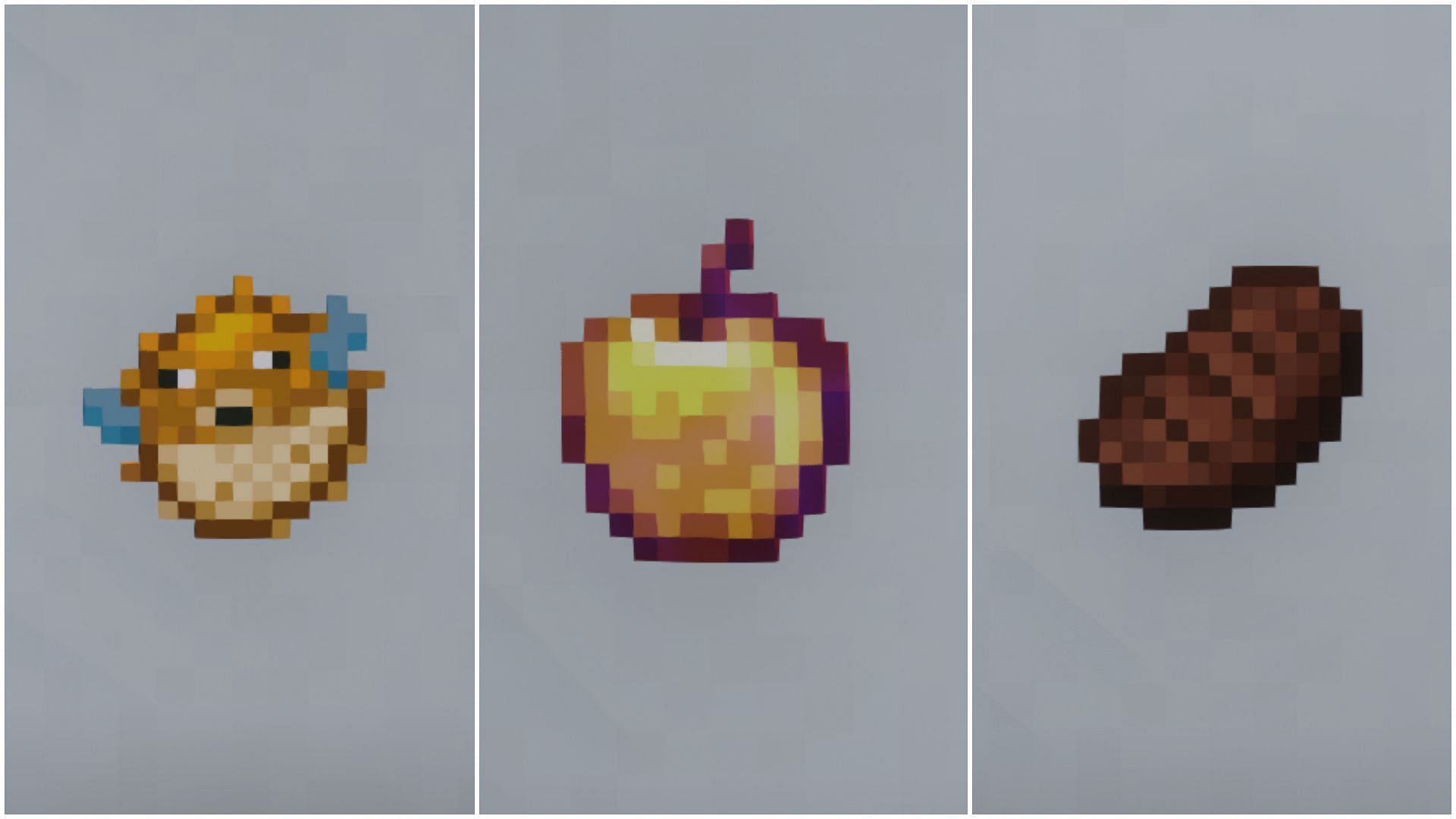 There are many types of food items that players can eat in Minecraft (Image via Sportskeeda)