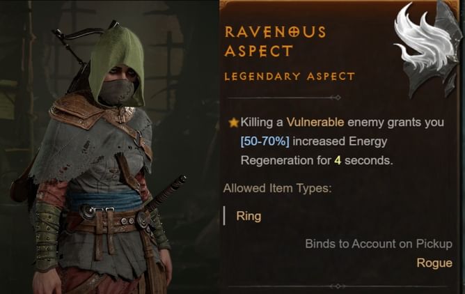Ravenous Aspect in Diablo 4: How to get, Legendary Key Passive, and more