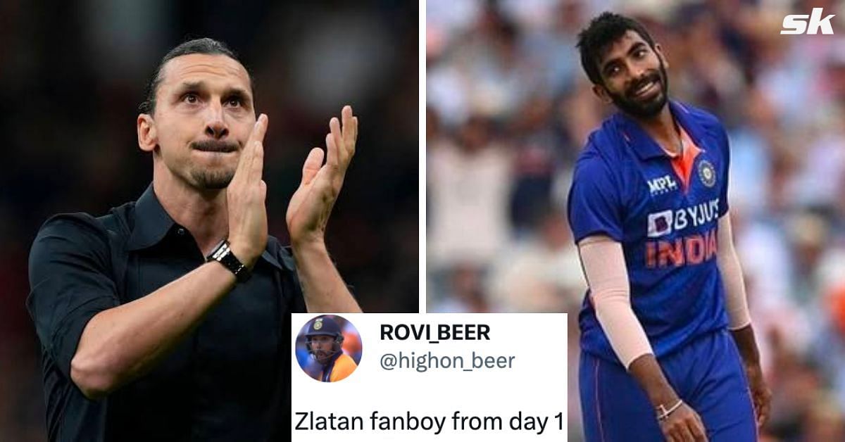 Jasprit Bumrah sent a heartfelt message to Zlatan Ibrahimovic on Twitter 