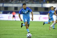 Sahal was the bright sprak in a otherwise dull performance (Image courtesy: AIFF Media)