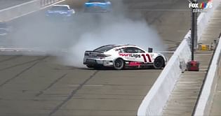 “Hamlin is calling for the wall to be suspended”: NASCAR fans troll Denny Hamlin after his collision at Sonoma Raceway