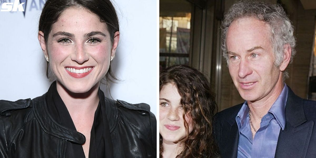 Emily McEnroe and her father John McEnroe