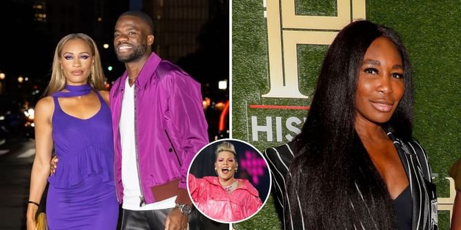 "What a show" - Venus Williams, Frances Tiafoe, and girlfriend Ayan Broomfield attend Pink's concert in London