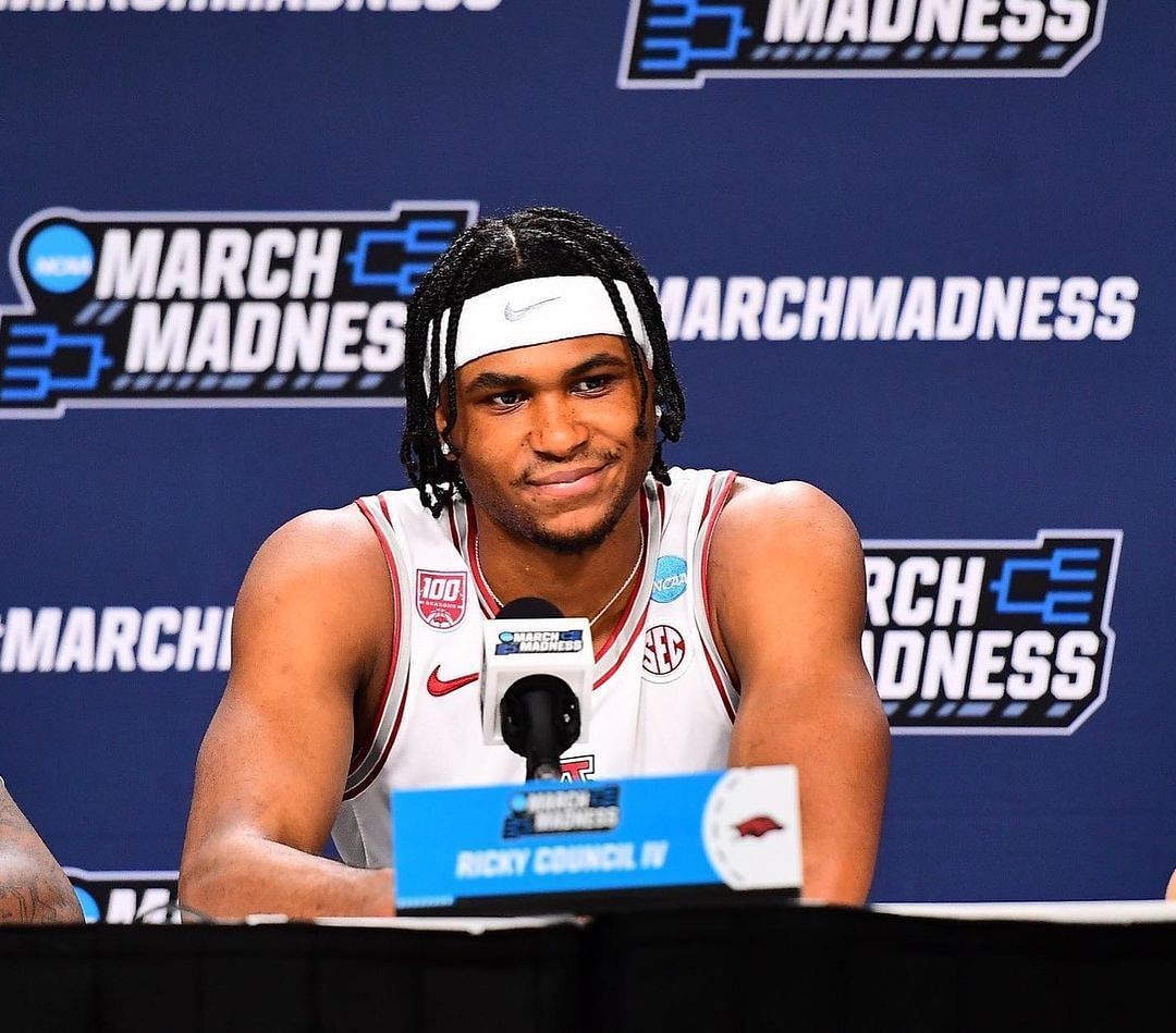 Ricky Council is all smiles at the press conference. Via Instagram.