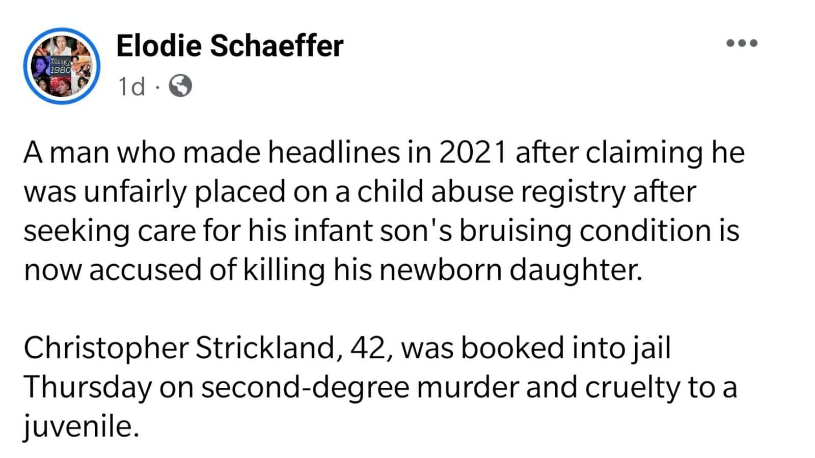 The Stricklands were investigated by the Department of Child and Family Services for abusing their son, Rivers (Image via Facebook)