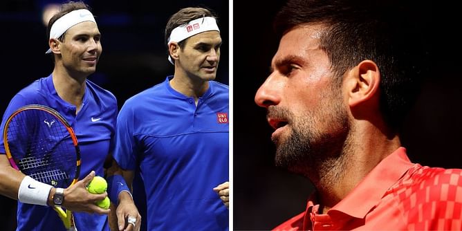 "Never saw that when Roger or Rafa were breaking records" - Tennis fans react to ATP including women in list hailing Novak Djokovic's Slam finals