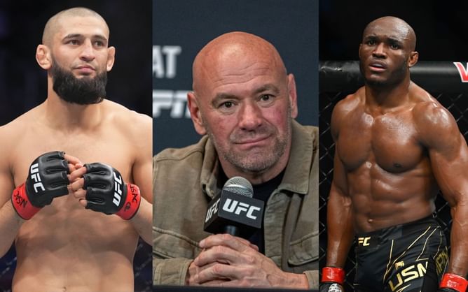 "He doesn't want to fight at 185" - Dana White dismisses Khamzat Chimaev vs. Kamaru Usman rumors, has plans for 'Borz'