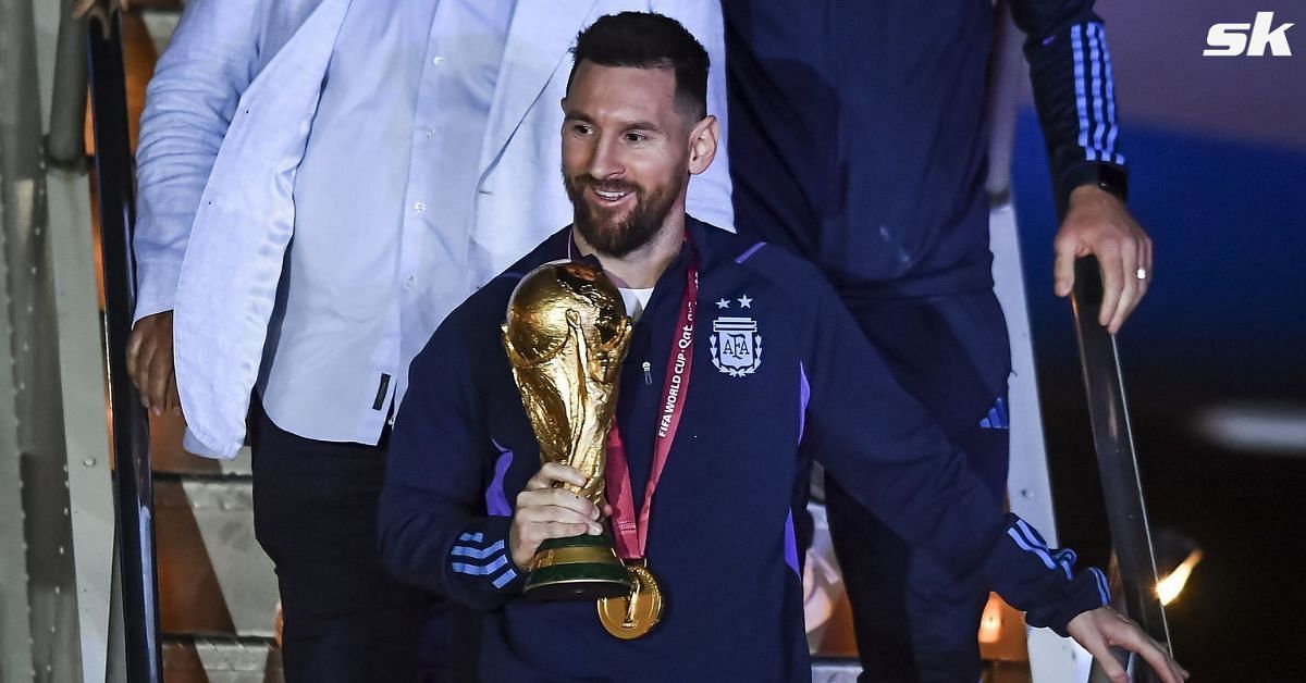 Lionel Messi and Argentina arrived in Beijing