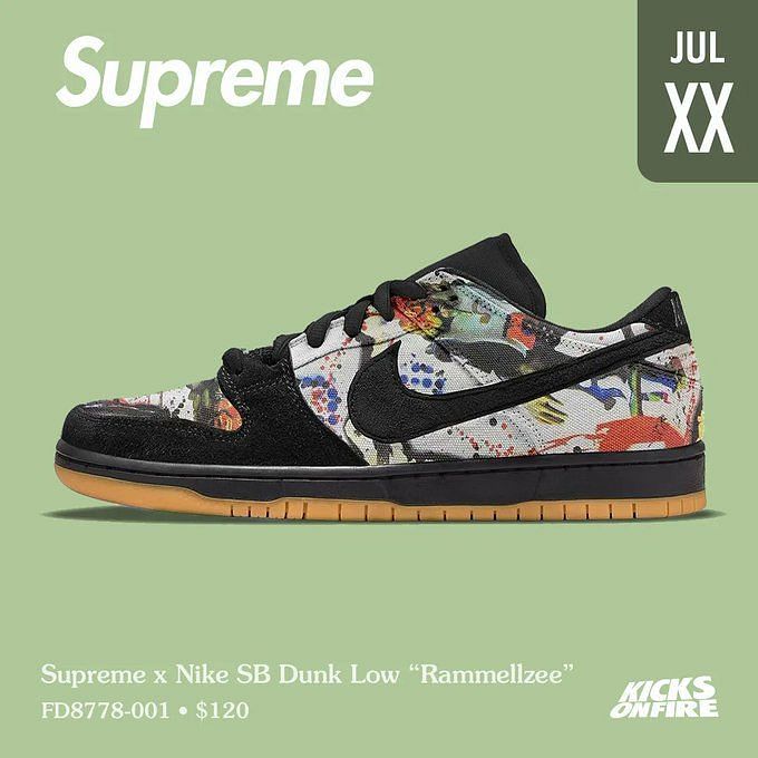 Supreme x Nike SB Dunk 'Rammellzee' Release Date