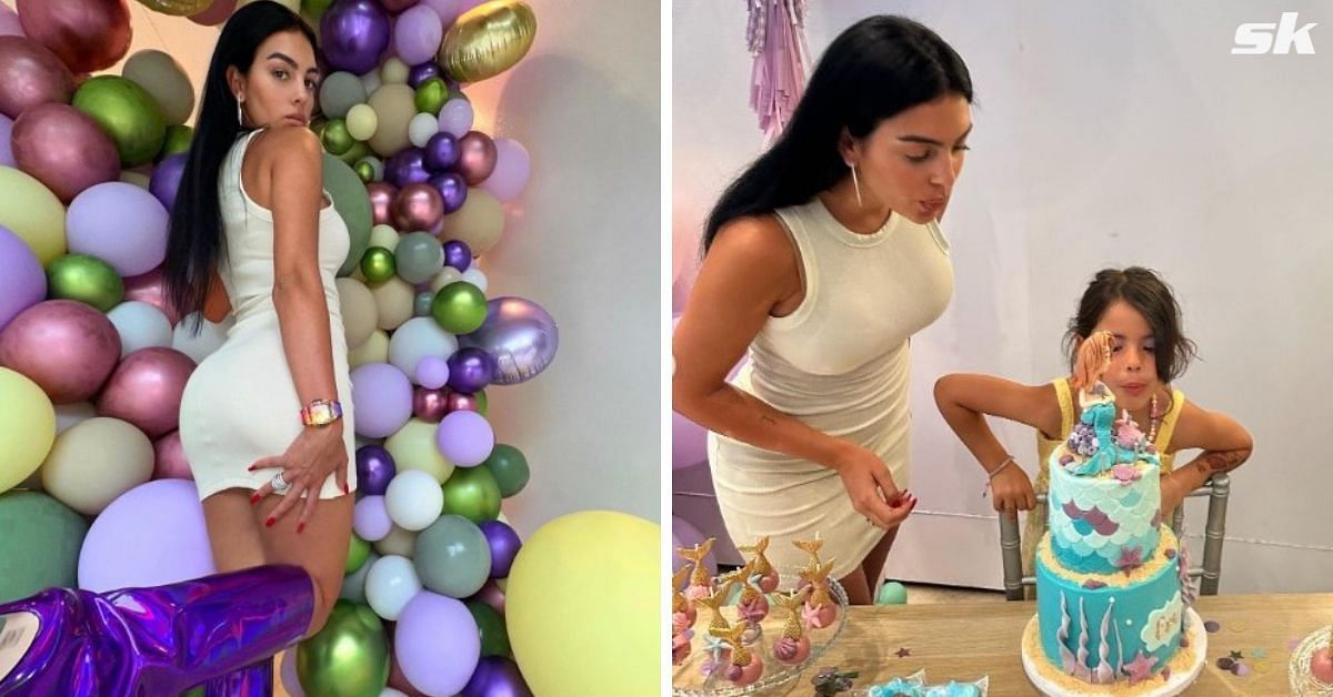 Georgina Rodriguez styles while attending her twins birthday party.