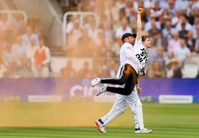 "He's a bit of a hero" - Josh Tongue heaps praise on Jonny Bairstow for safeguarding Lord's pitch from Just Stop Oil protestors in 2nd Ashes Test