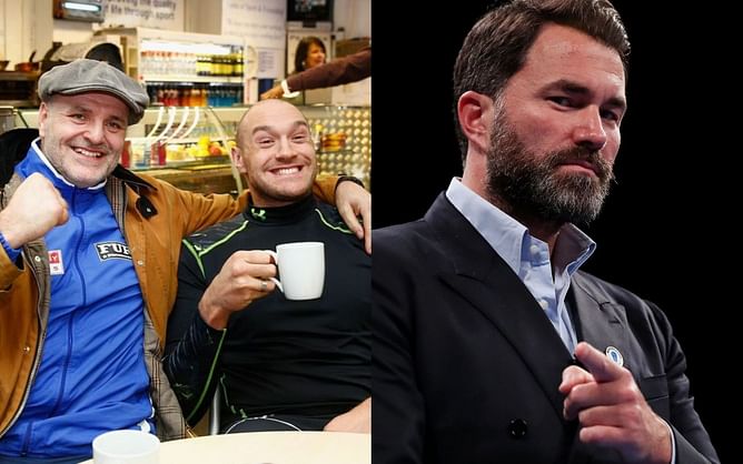 Tyson Fury's father threatens to 'retire' Eddie Hearn from boxing promotion in vicious warning