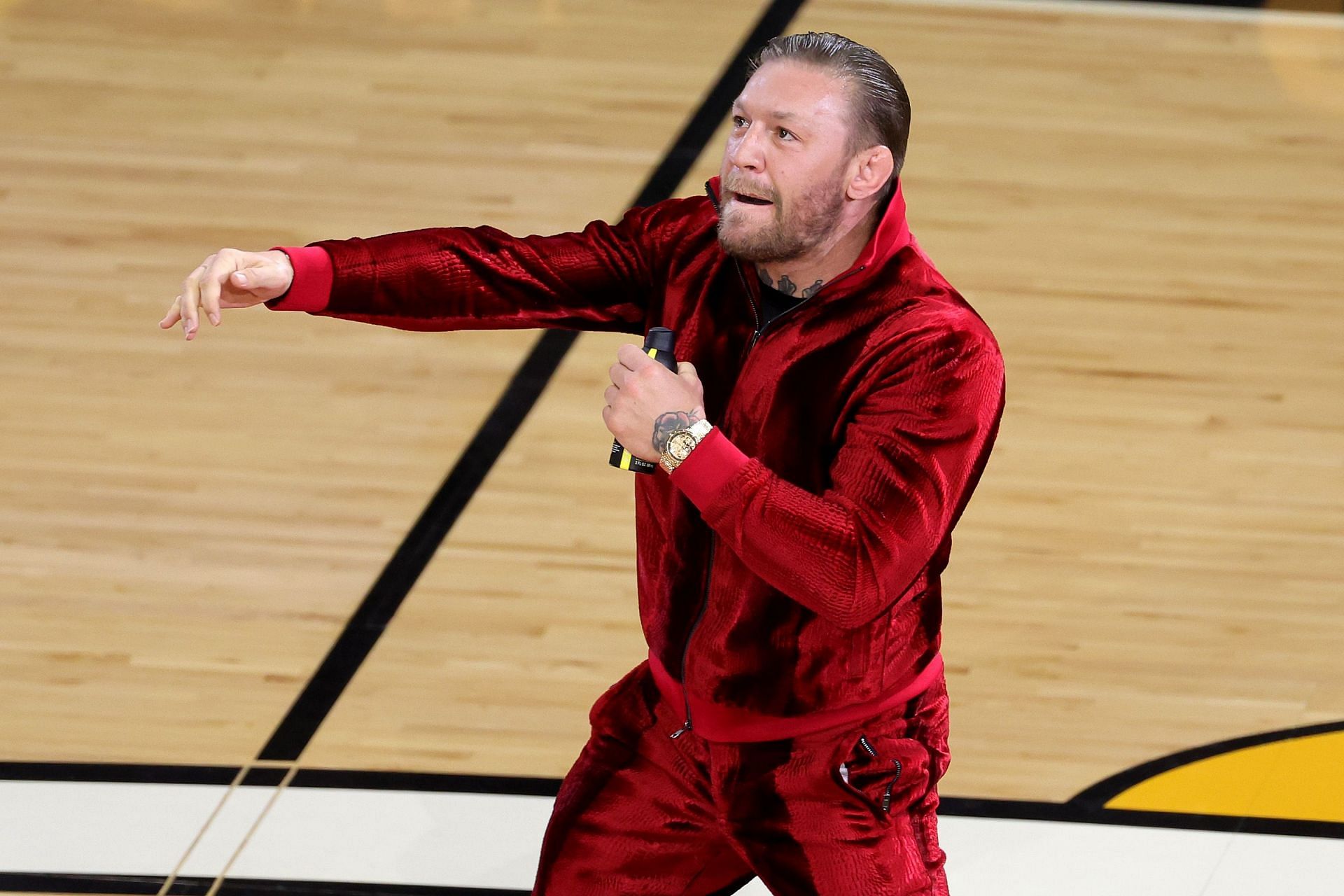 Conor McGregor at the 2023 NBA Finals - Game Four