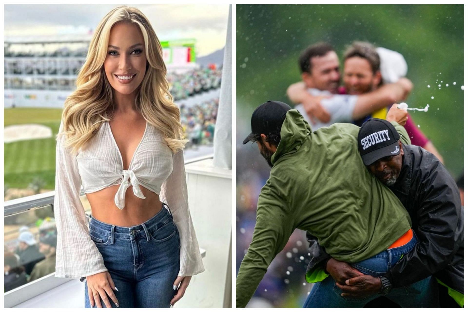 Paige Spiranac reacted on Adam Hadwin getting tackeld at the RBC Canadian Open