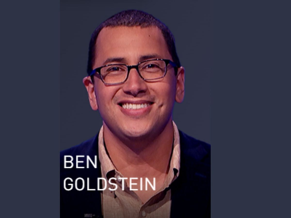 Ben Goldstein: Tonight&#039;s winner (Image via jeopardy.com)